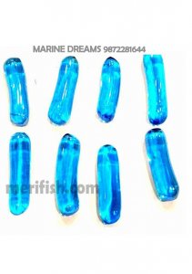 SKY BLUE CAPSULE GLASS STONES 1 KG