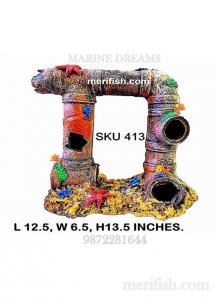 HIDING PIPE FIBER TOY FOR FISHES